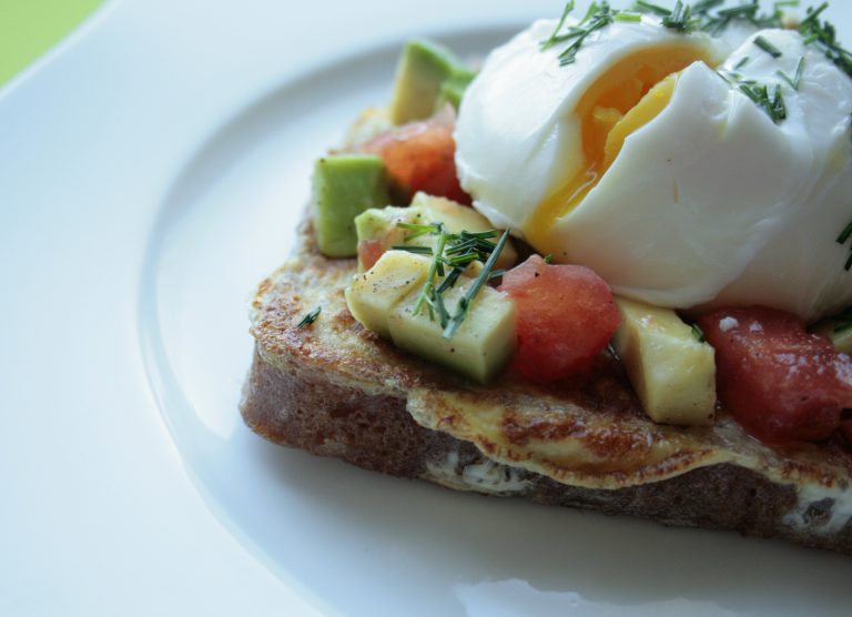 Low FODMAP French toast with poached egg Fit FODMAP Foodie