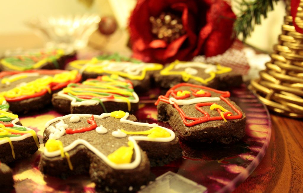 decorated gingerbread biscuits