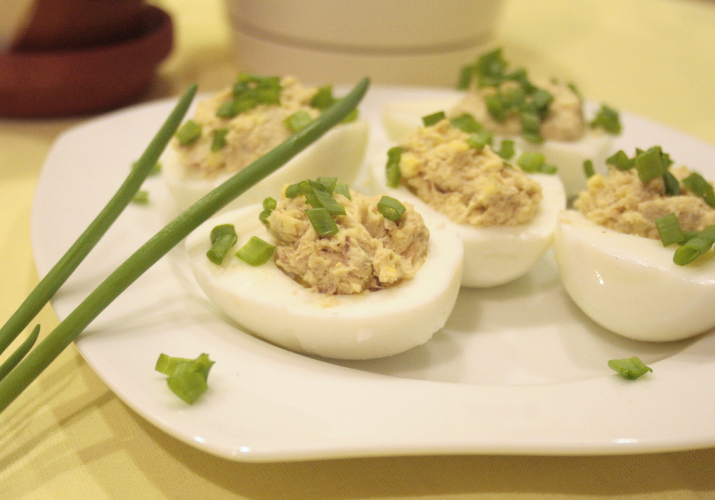 Low FODMAP tuna stuffed eggs Fit FODMAP Foodie