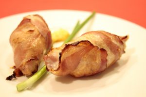 Bacon wrapped turkey rolls - Fit FODMAP Foodie