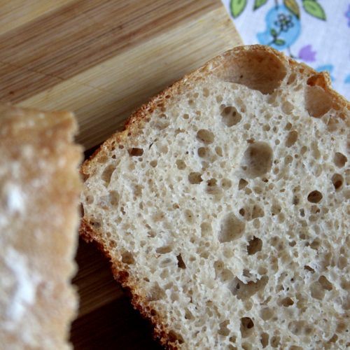 spelt sourdough bread slice