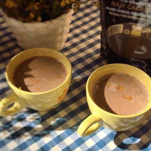 Low FODMAP Orange and spice hot chocolate