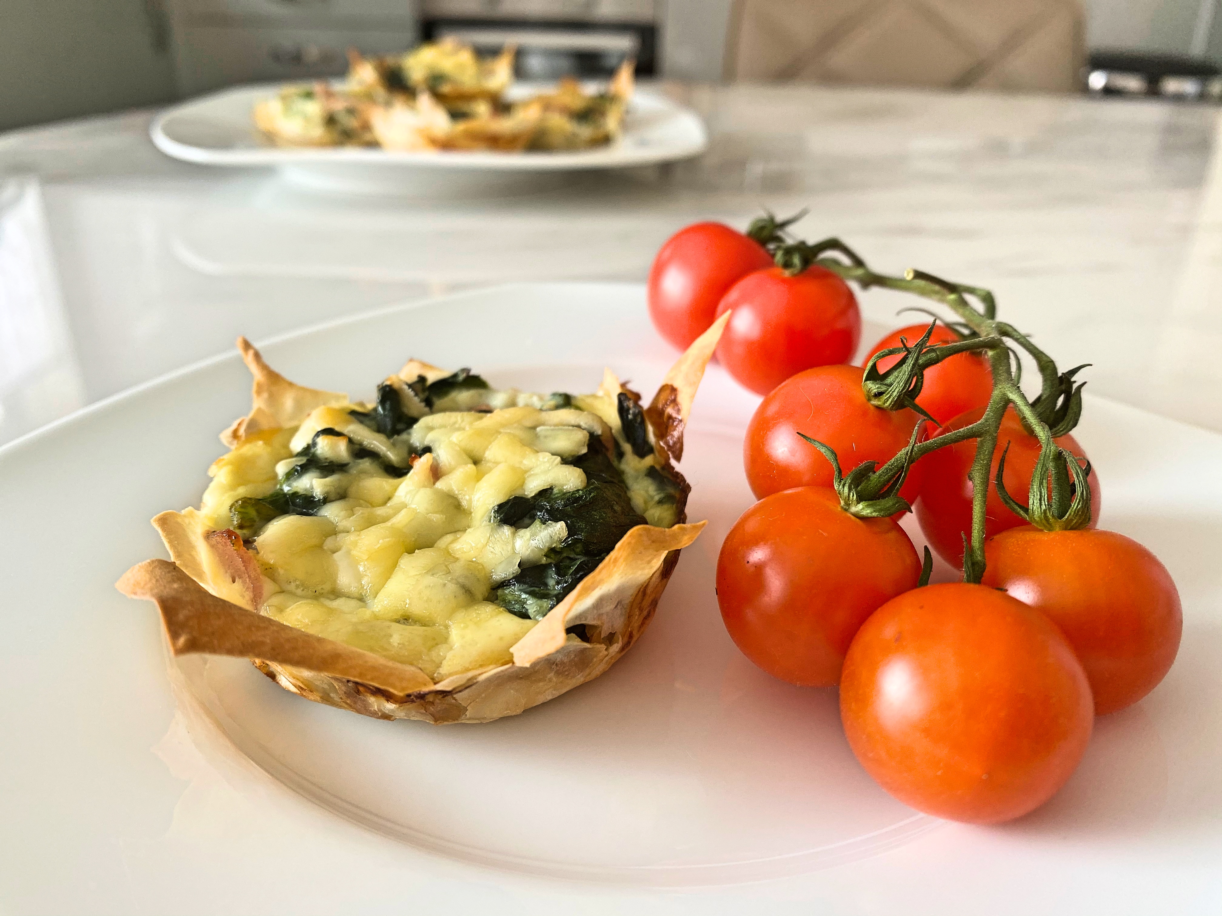 Low FODMAP mini filo pies