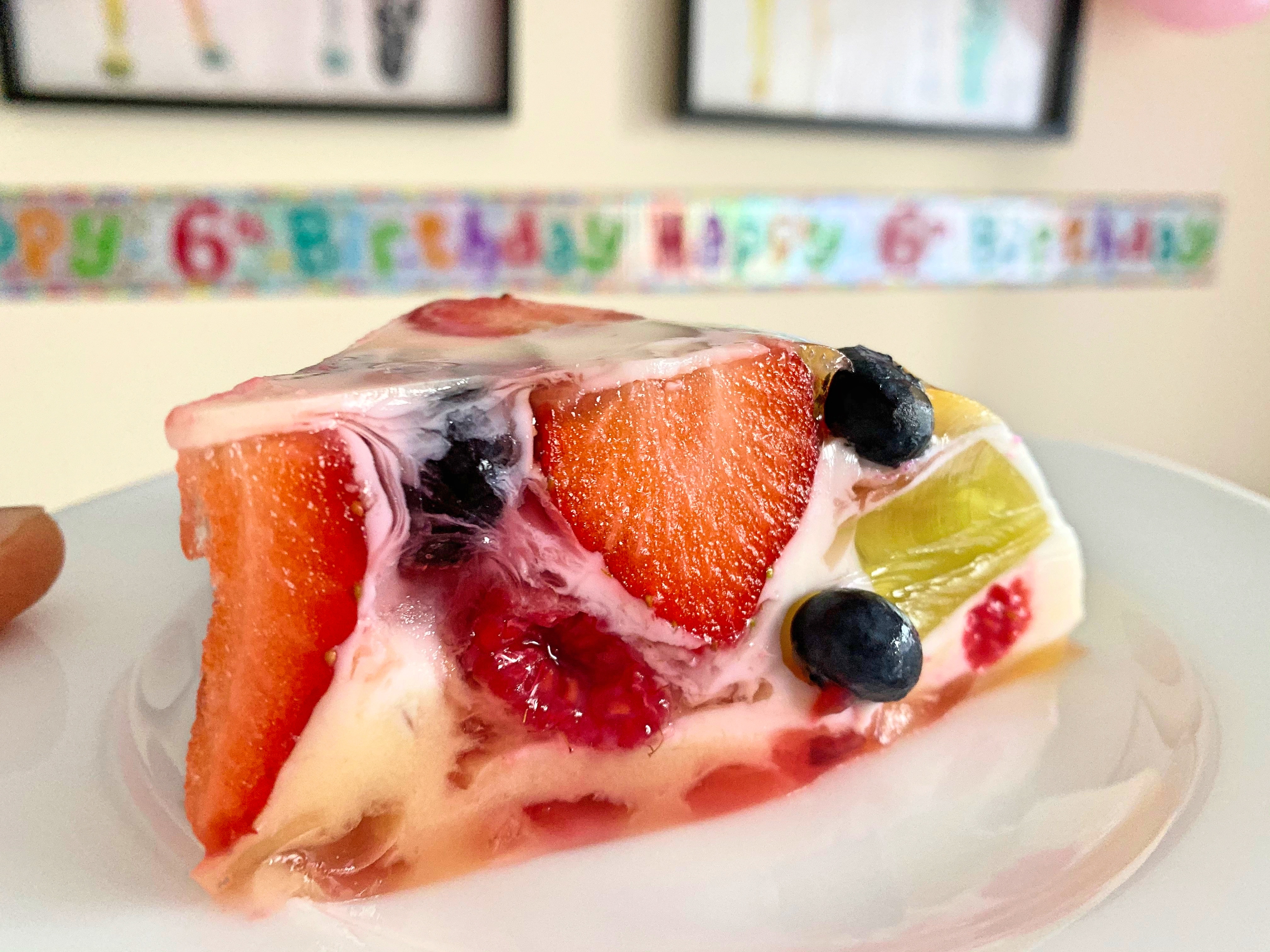 Fruit Jelly cake Recipe | Jelly fruit cake Recipe - Yummy Tales Of Tummy