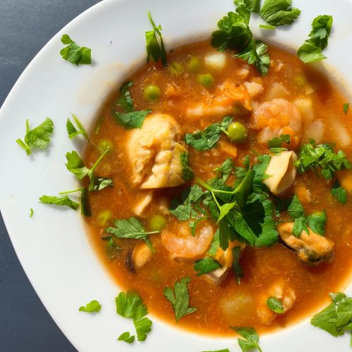 Low FODMAP Spicy Fish Soup