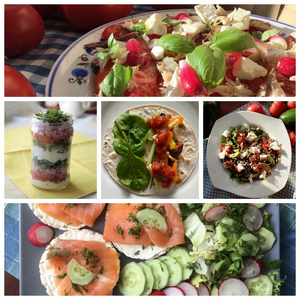 Collage - salads low FODMAP