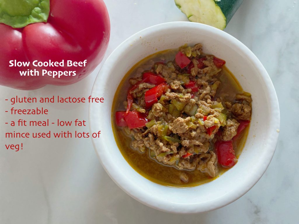 Beef Mince with Peppers (low FODMAP)_text